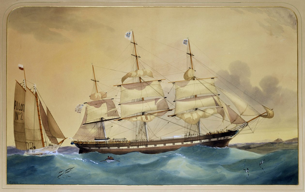 Klippersegelbåten "Walmer Castle av Thomas Goldsworth Dutton