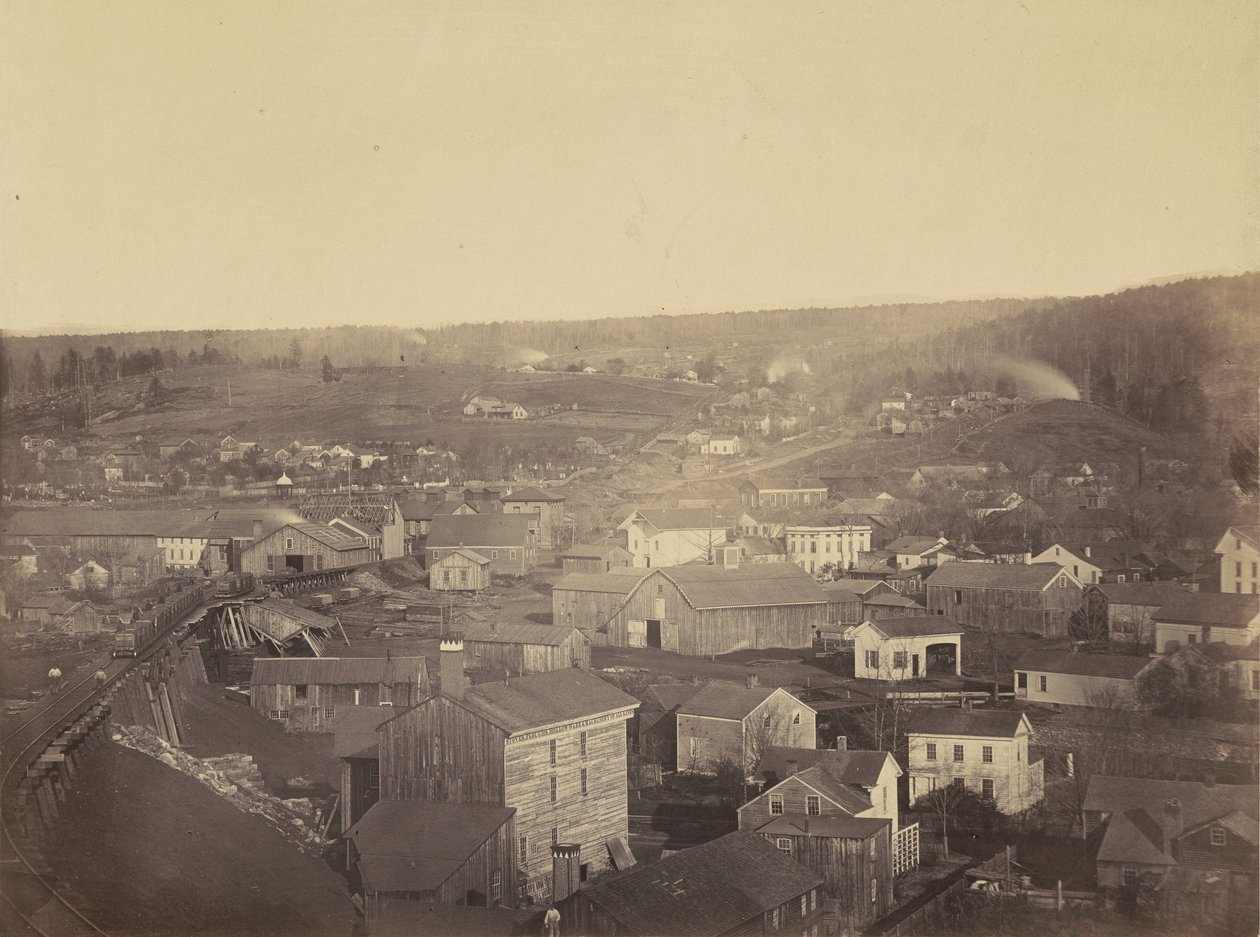 Honesdale, sektion 3, Del  Hudson Canal Co, ca. 1863-1865 (foto) av Thomas H. Johnson