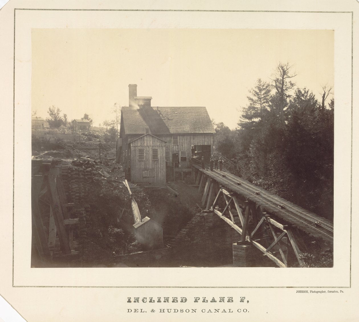Lutande plan F, Delaware och Hudson Canal Co. av Thomas H. Johnson