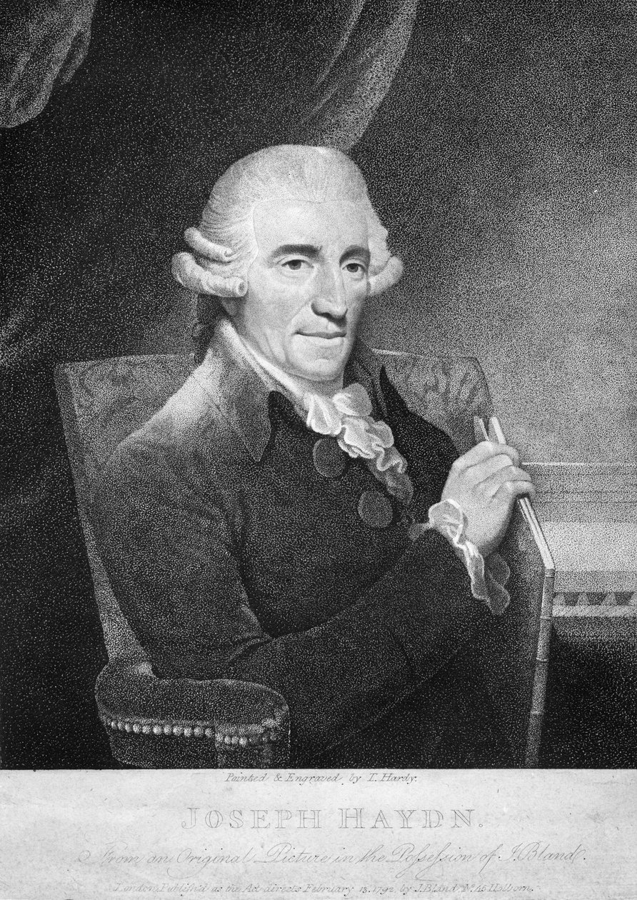 Joseph Haydn (gravyr) av Thomas Hardy