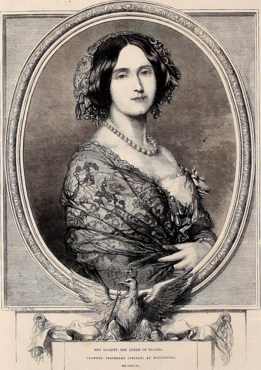 Hennes Majestät Drottningen av Preussen, kröntes igår (fredag) i Königsberg av Thomas Harrington Wilson
