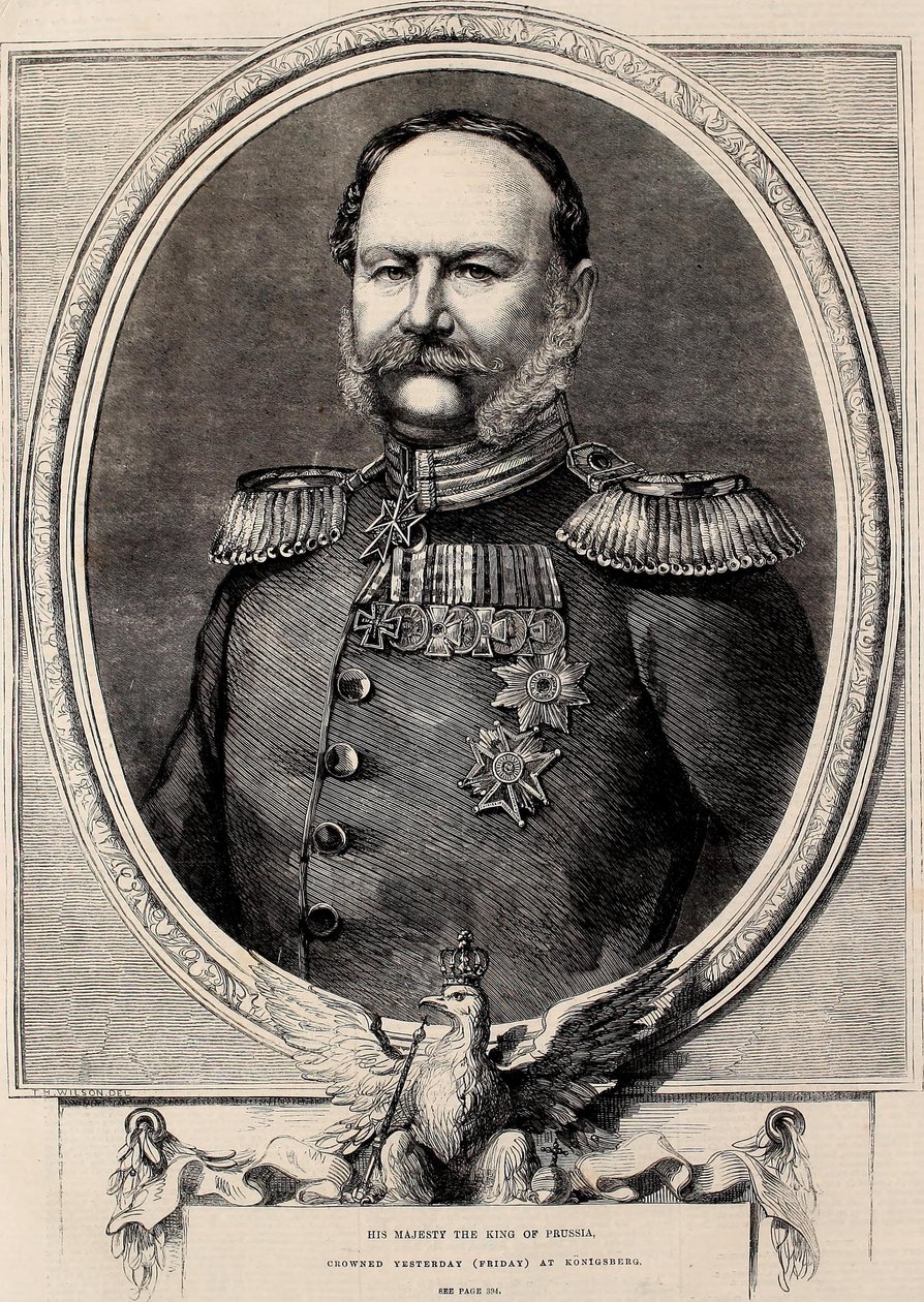 Hans Majestät Konungen av Preussen, kröntes igår (fredag) i Konigsberg av Thomas Harrington Wilson
