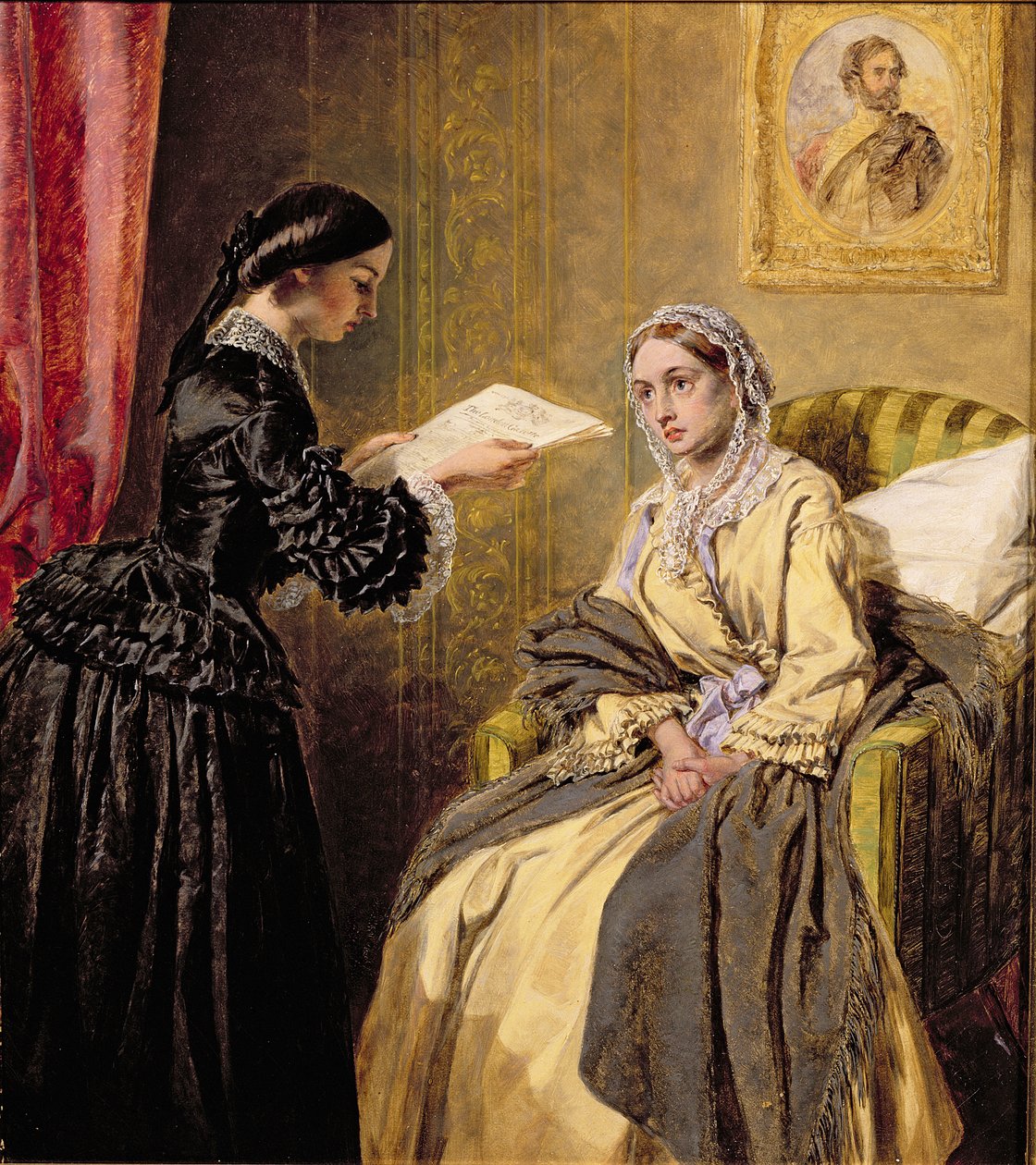 Söker i London Gazette efter listan över dödade och sårade (efter W.P. Frith) av Thomas Harrington Wilson