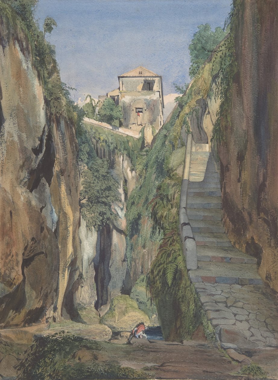 A Glen i Sorrento, mitten av 1800-talet. av Thomas Hartley Cromek