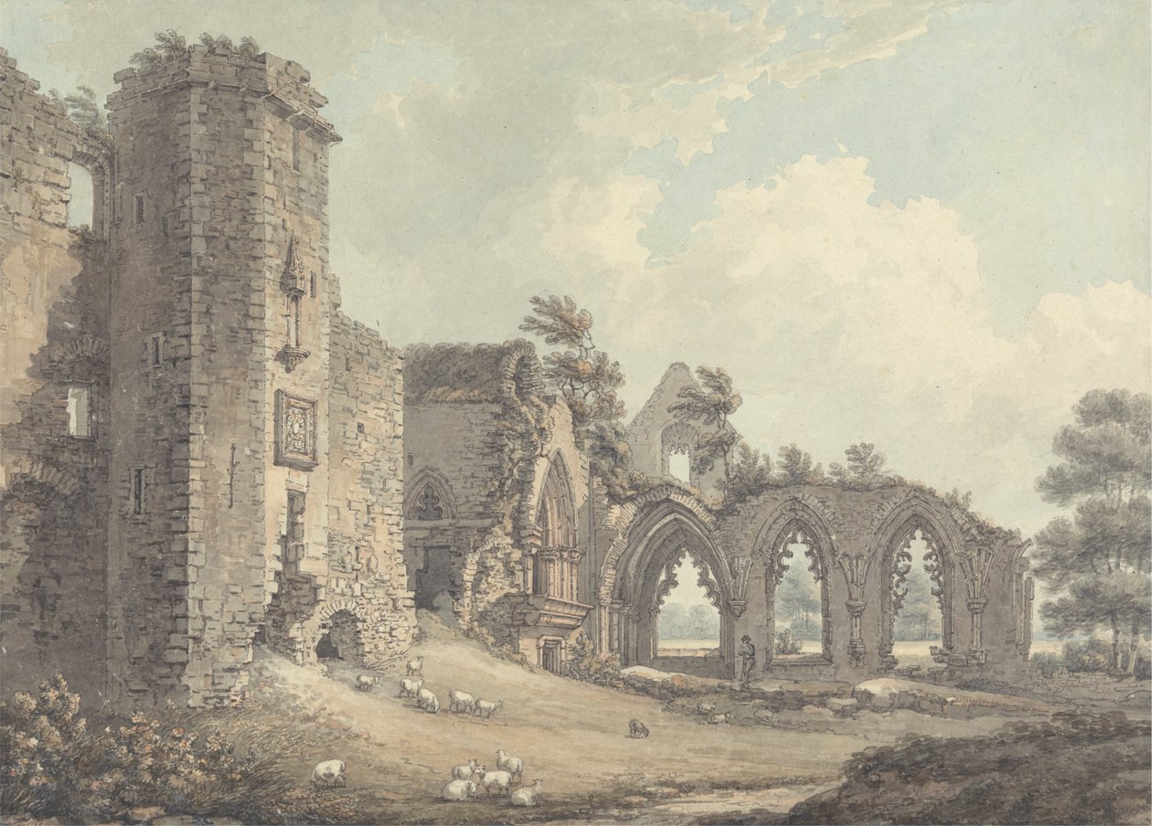 Ruinerna av College of Lincluden, nära Dumfries av Thomas Hearne