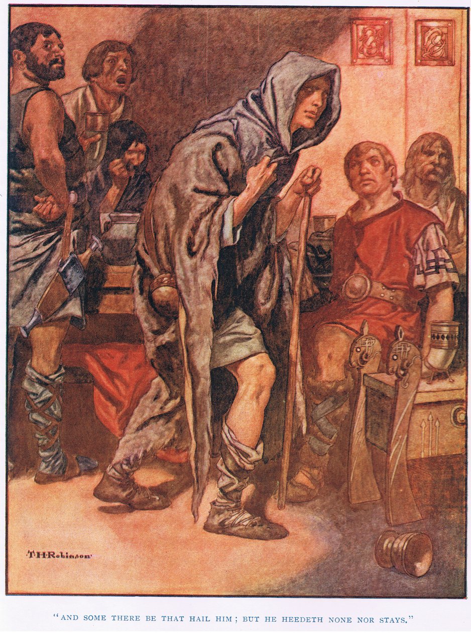 Och det finns de som hyllar honom (litografi) av Thomas Heath Robinson