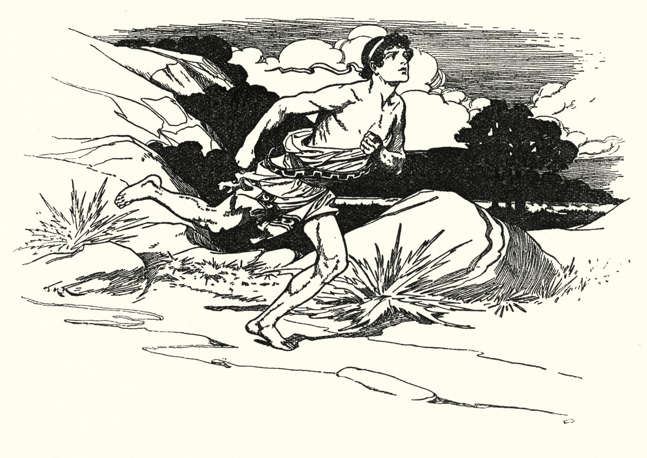 Slaget vid Marathon (litografi) av Thomas Heath Robinson