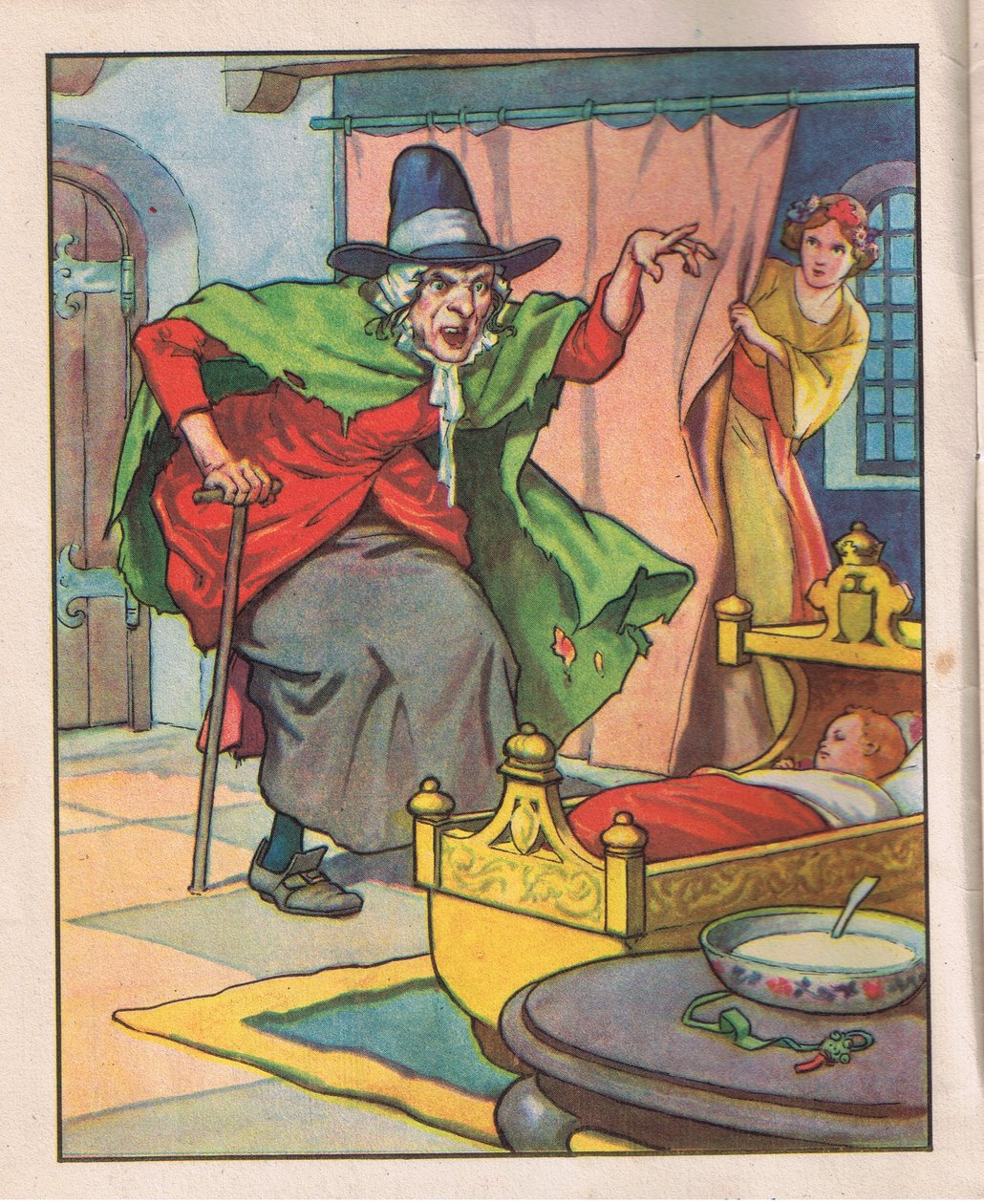 Den gamla häxan (litografi) av Thomas Heath Robinson