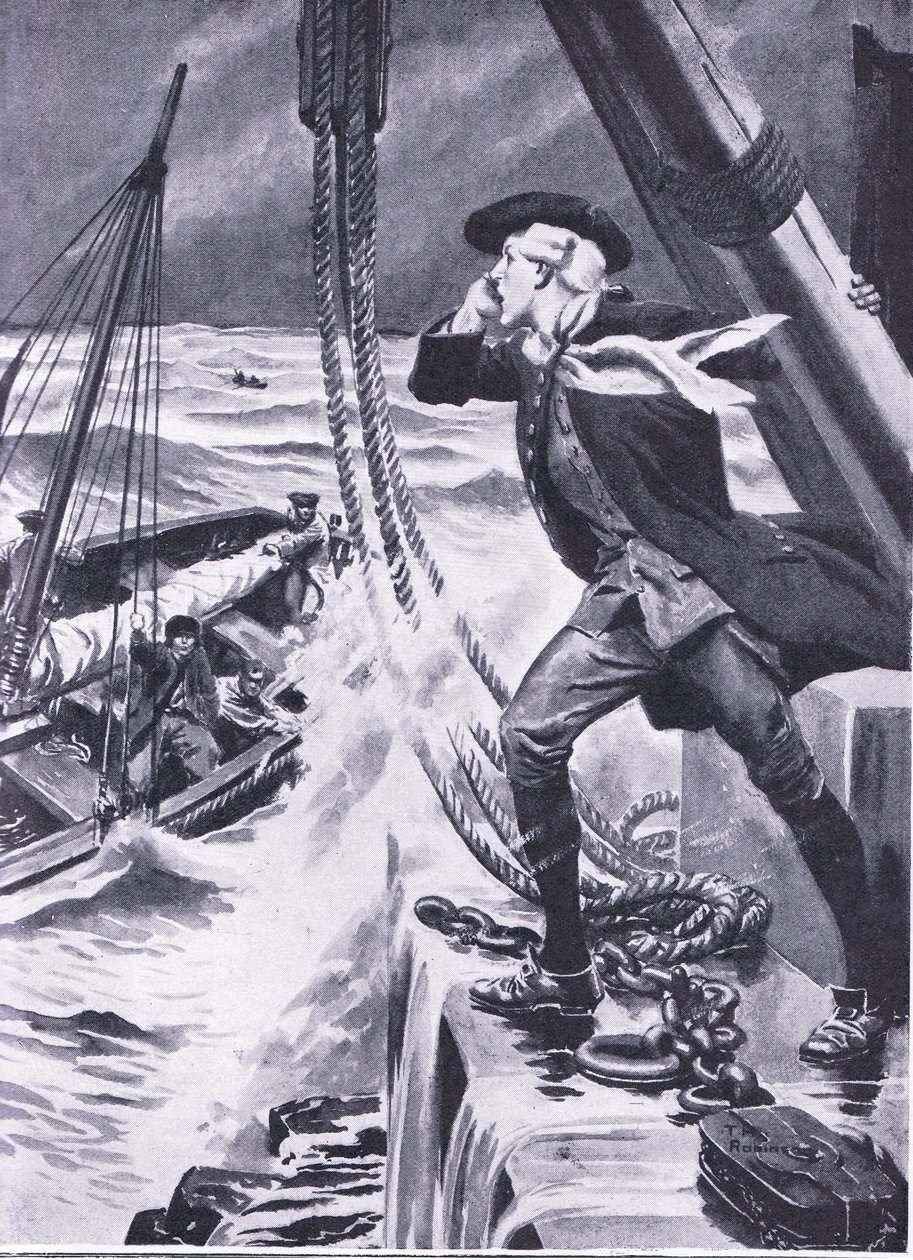 För att lysa upp en väg till havet: Smeaton, illustration från "Cassell