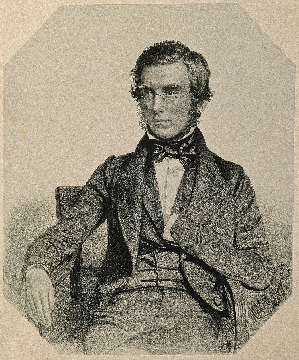 Porträtt av Sir Joseph Dalton Hooker, 1851 av Thomas Herbert Maguire