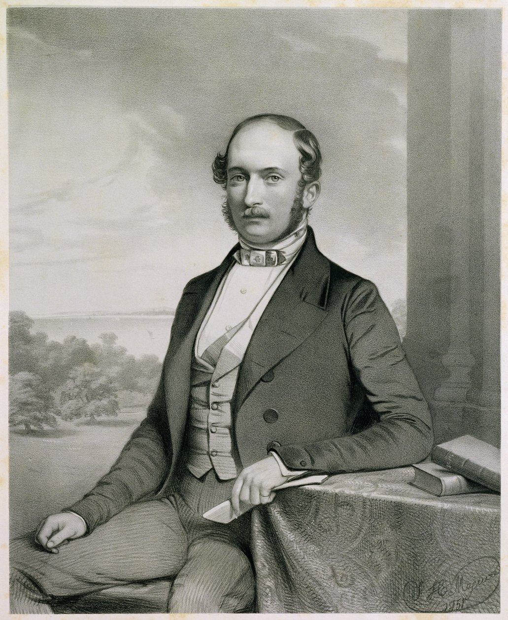 Prins Albert (1819-61), från "Portraits of Honorary Members of the Ipswich Museum", utgiven av George Ransome, 1851 (litografi). av Thomas Herbert Maguire