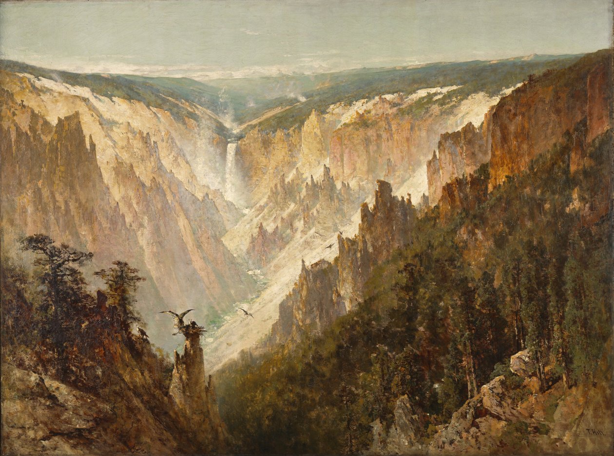 Grand Canyon i Yellowstone, c.1884 av Thomas Hill