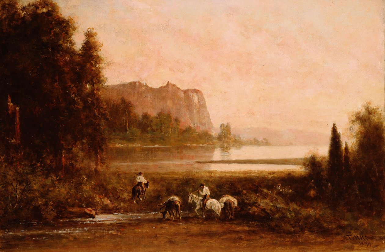 Fångare i Yosemite Mountains, 1899 av Thomas Hill