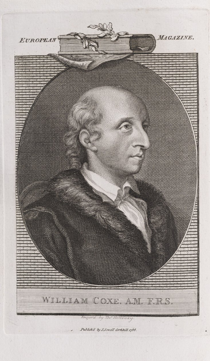 Porträtt av William Coxe 1748-1828, 1786. av Thomas Holloway
