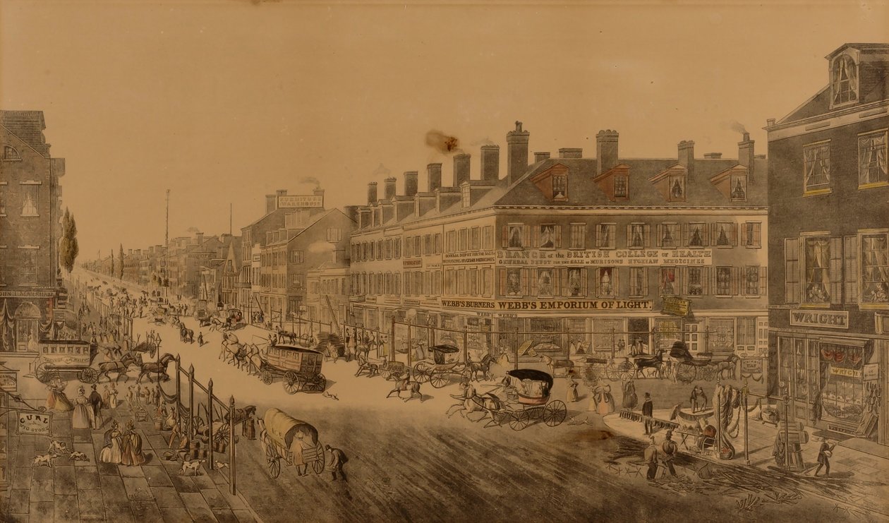 Broadway, New York, 1836 (med Webb