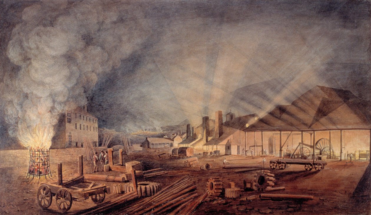"Rolling Mills", 1819 av Thomas Horner