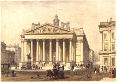 Kungliga börsen, graverad av Charles-Claude Bachelier (fl.1830-60), pub. 1854 av E. Gambart & Co. (litografi) av Thomas Hosmer (after) Shepherd
