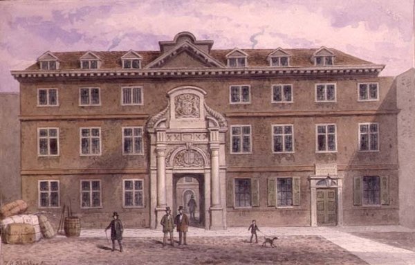 Blackwell Hall, c 1820 (akvarell) av Thomas Hosmer Shepherd