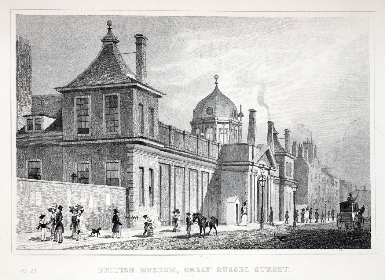 British Museum, Great Russell Street, från puben "London and it
