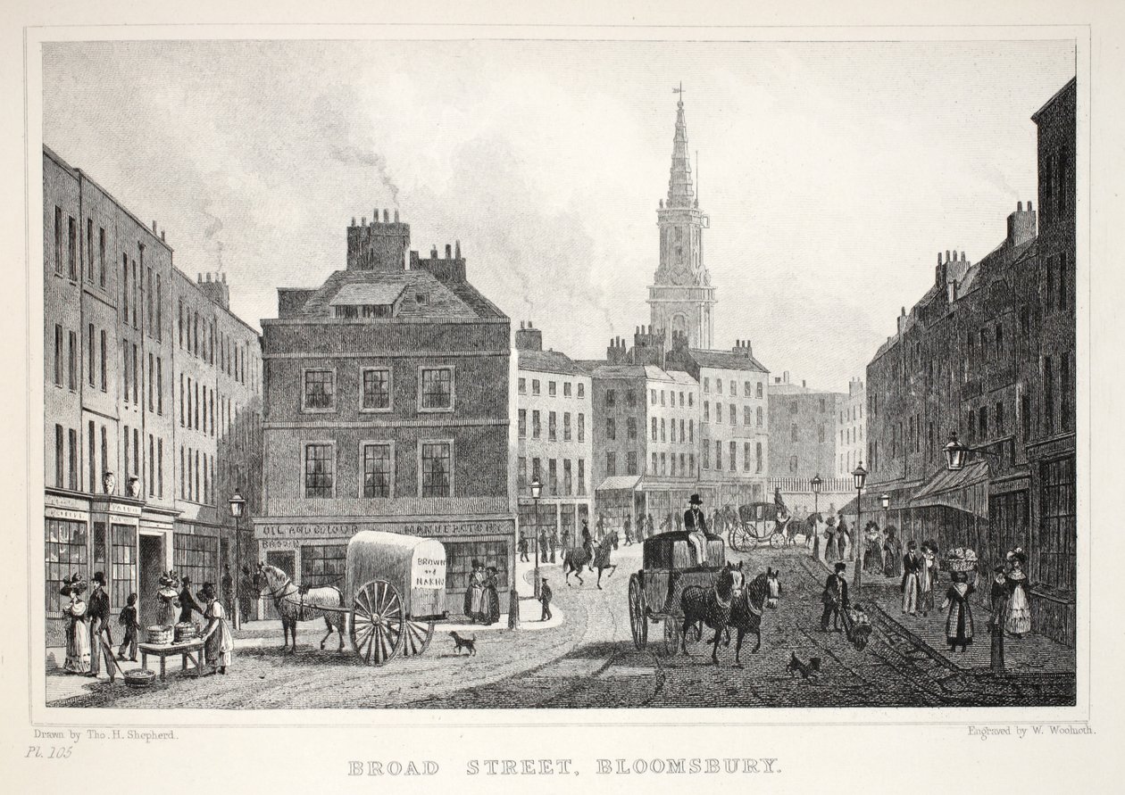 Broad Street, Bloomsbury, från puben "London and it