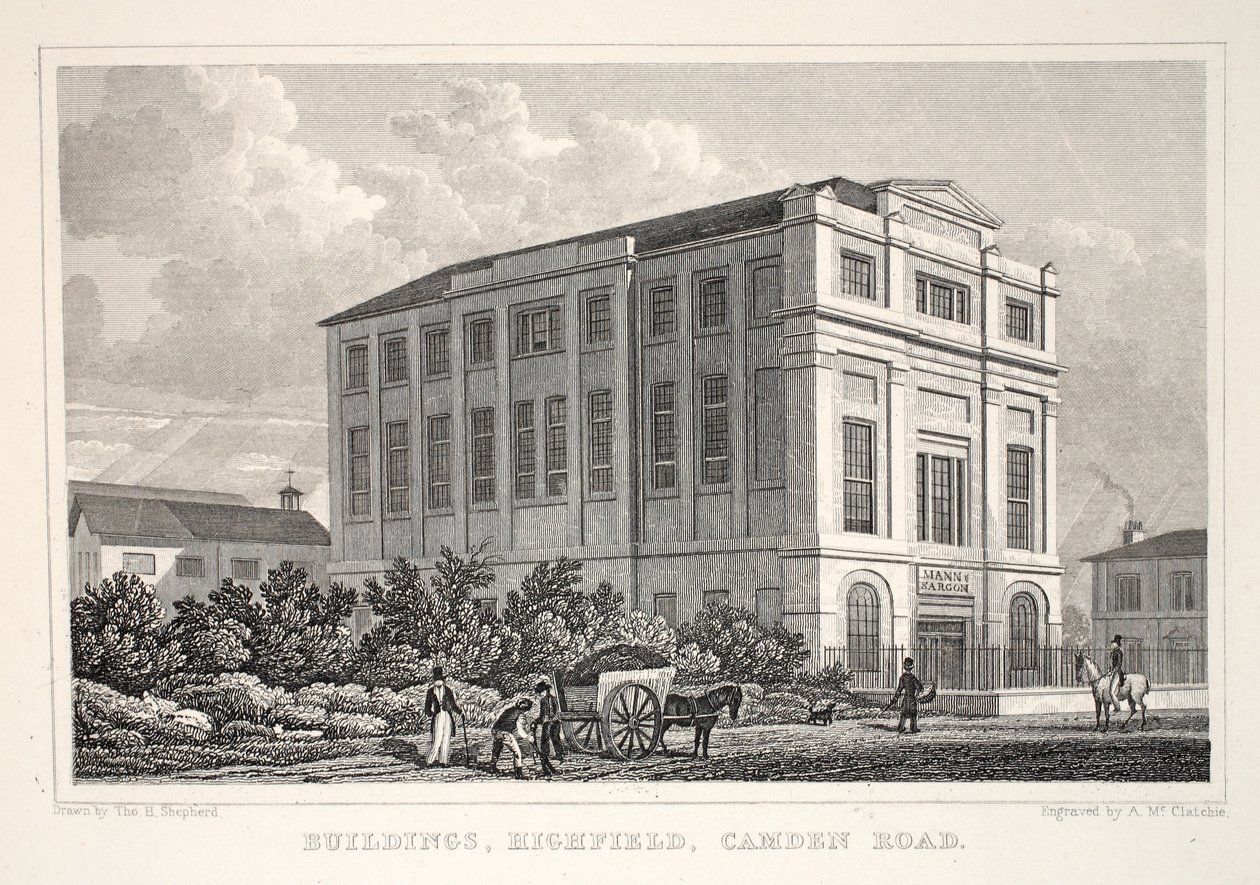 Byggnader, Highfield, Camden Road, från puben "London and it