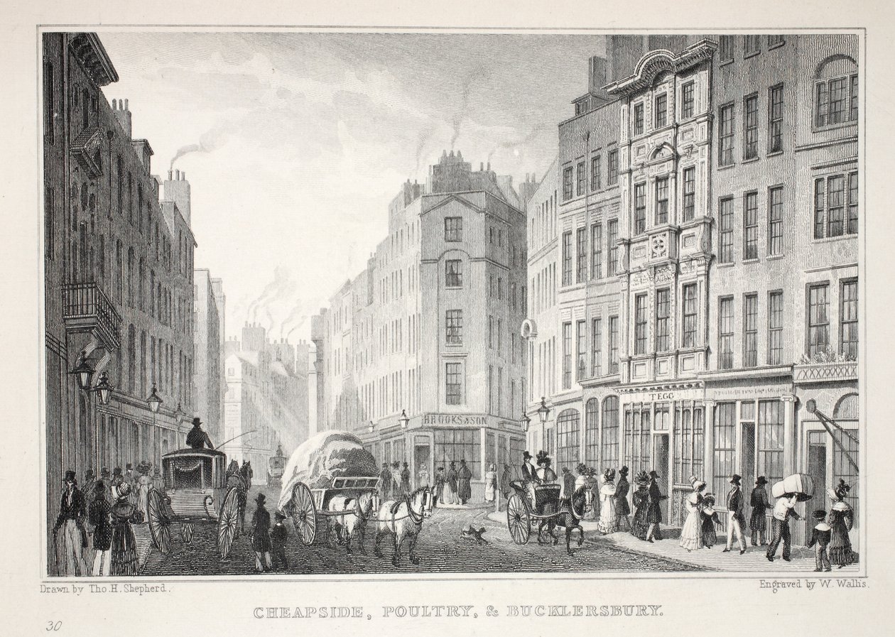 Cheapside, Poultry and Bucklersbury, från puben "London and it