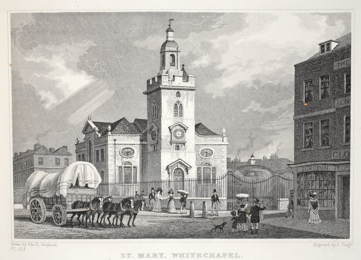 Church of St Mary, Whitechapel, från puben "London and it