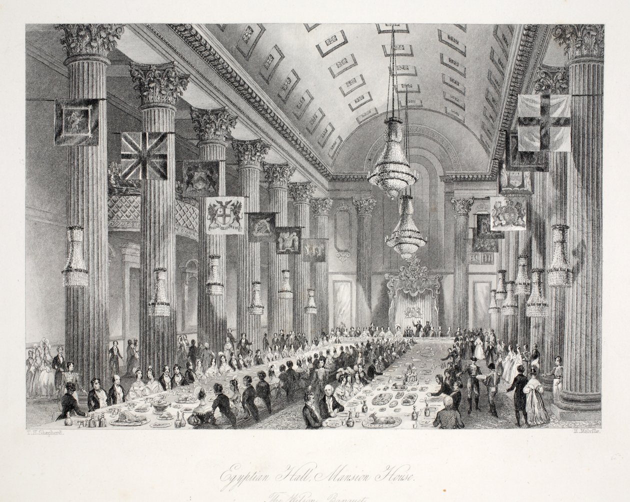Egyptian Hall, Mansion House, från puben 