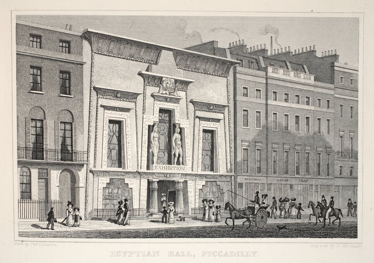 Egyptian Hall, Piccadilly, från puben "London and it