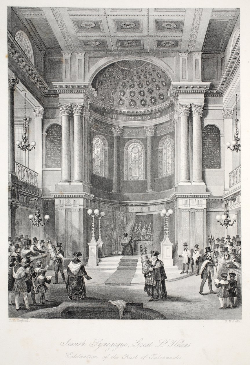 Jewish Synagogue, Great St Helens, från puben 