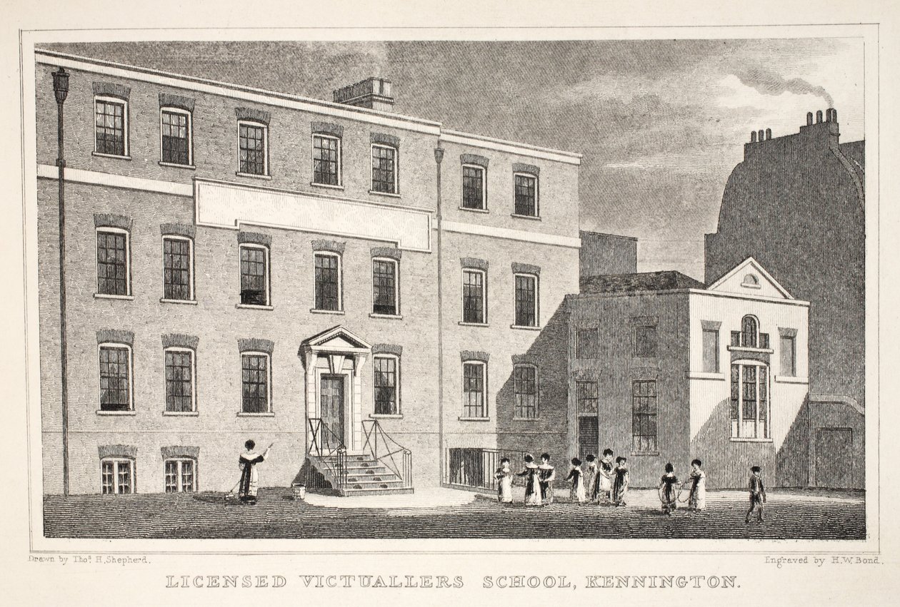 Licensierad Victuallers School, Kennington, från puben "London and it