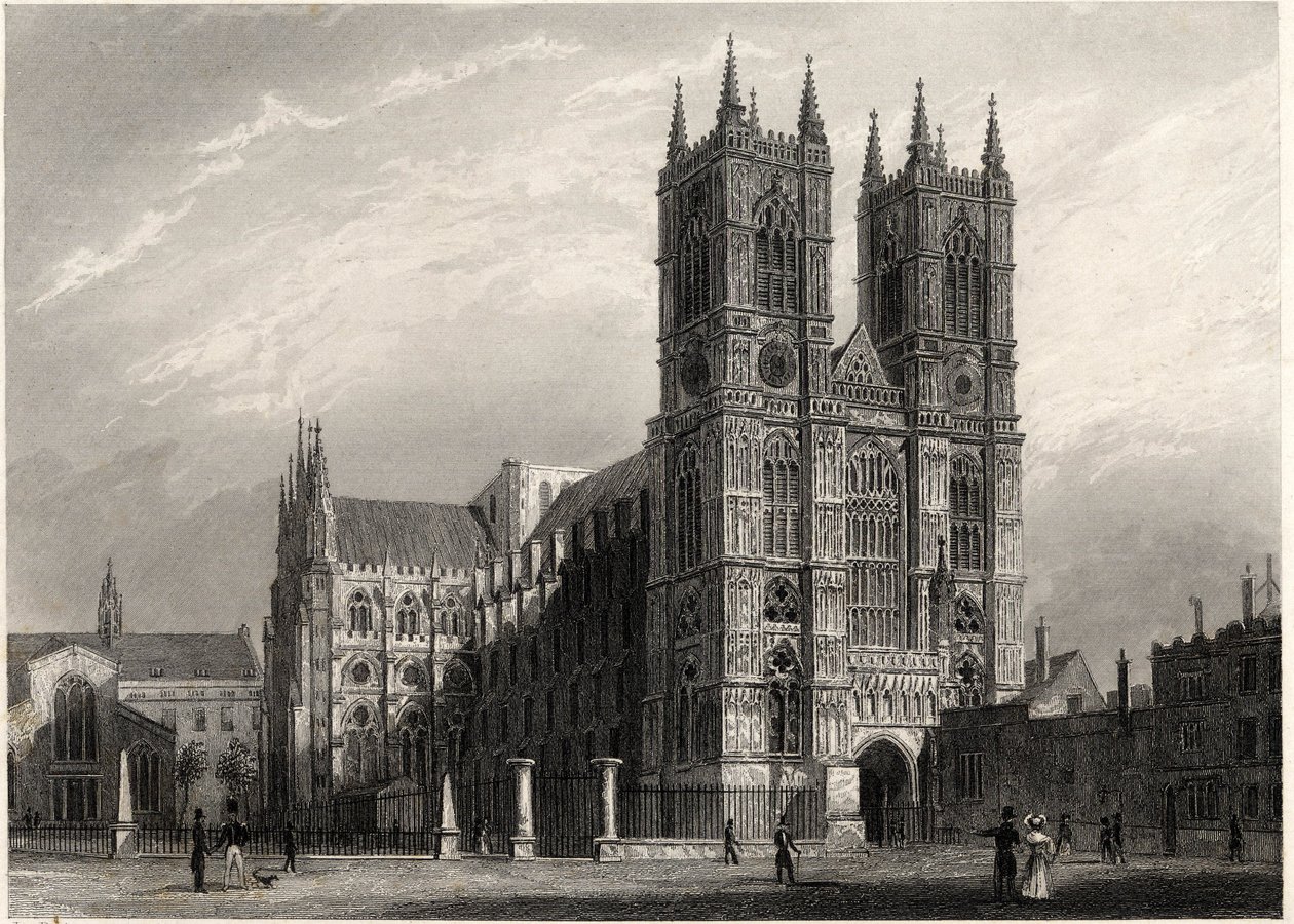 London, utsikt över Abbey of Westminster av Thomas Hosmer Shepherd