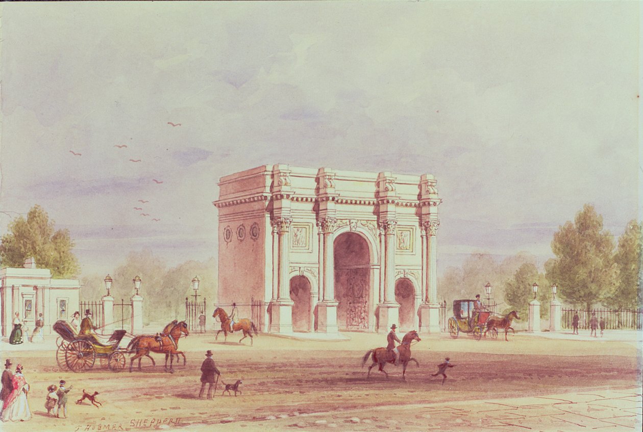 Marble Arch, ca 1851 av Thomas Hosmer Shepherd