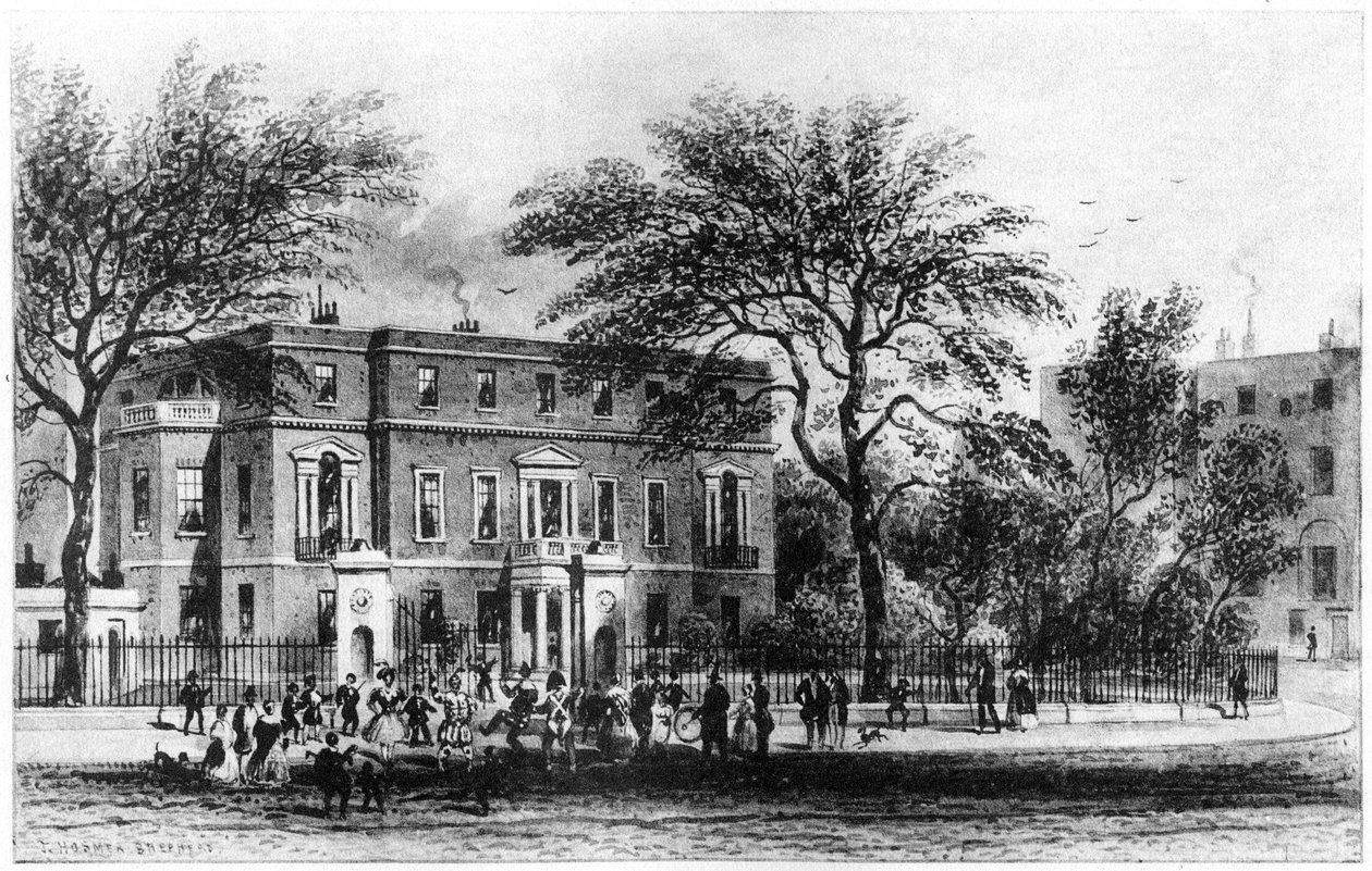 Mrs Montagus House, Portman Square, London, 1800-talet 1907 av Thomas Hosmer Shepherd