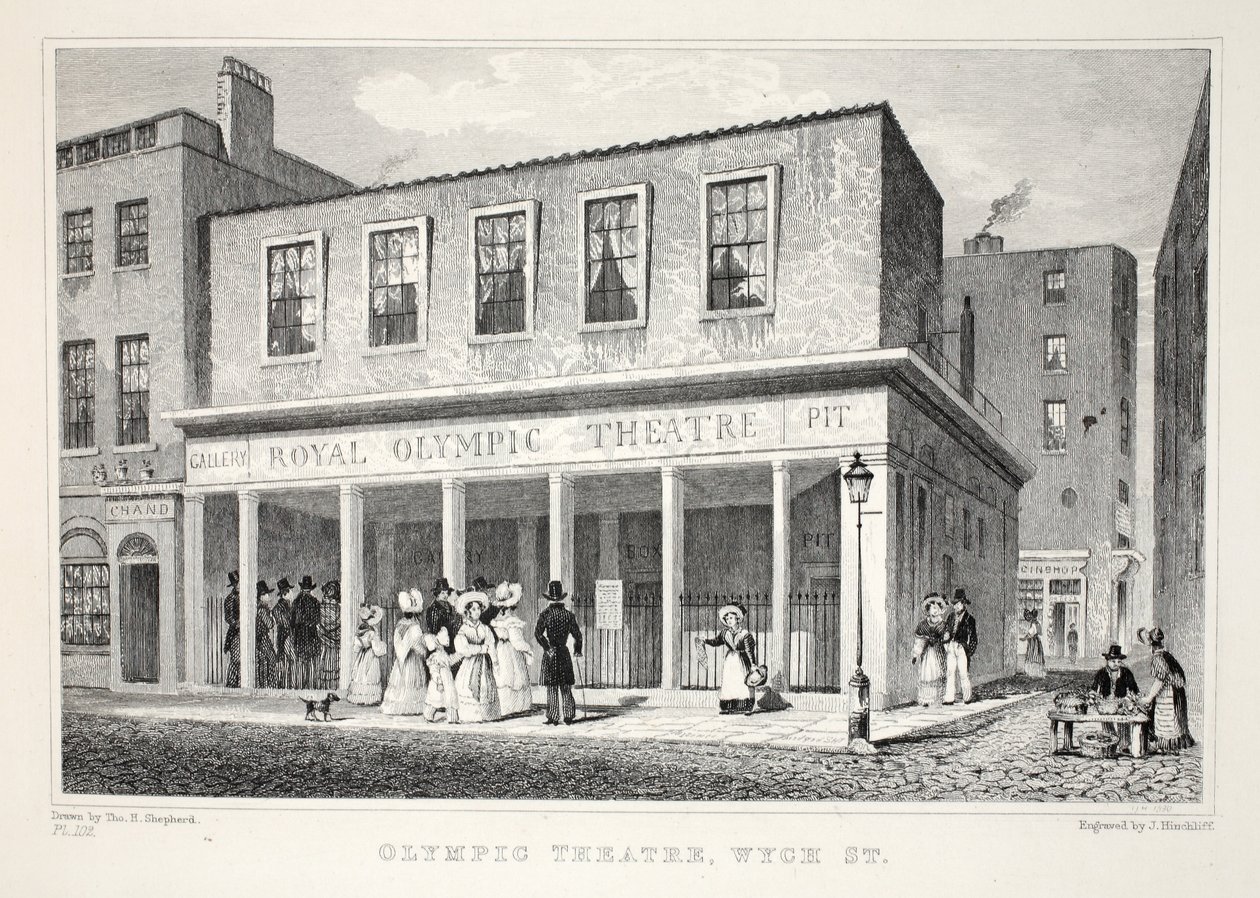 Olympic Theatre, Wyck Street, från puben "London and it