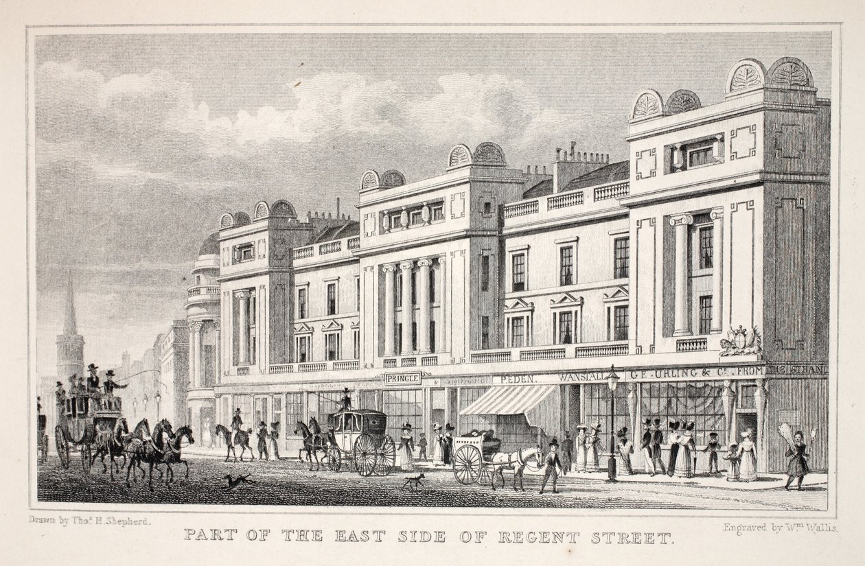 En del av East Side of Regent Street, från puben "London and it