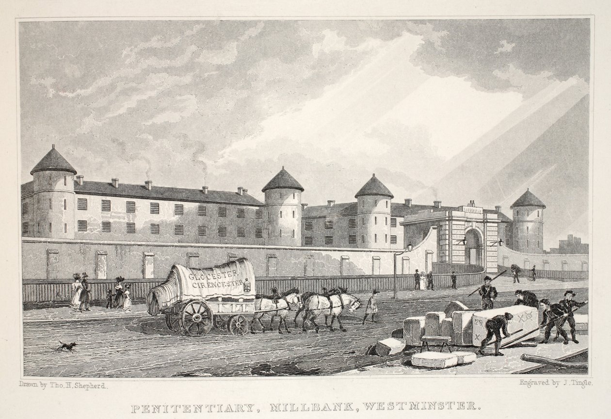 Penitentiary, Millbank, Westminster, från puben "London and it