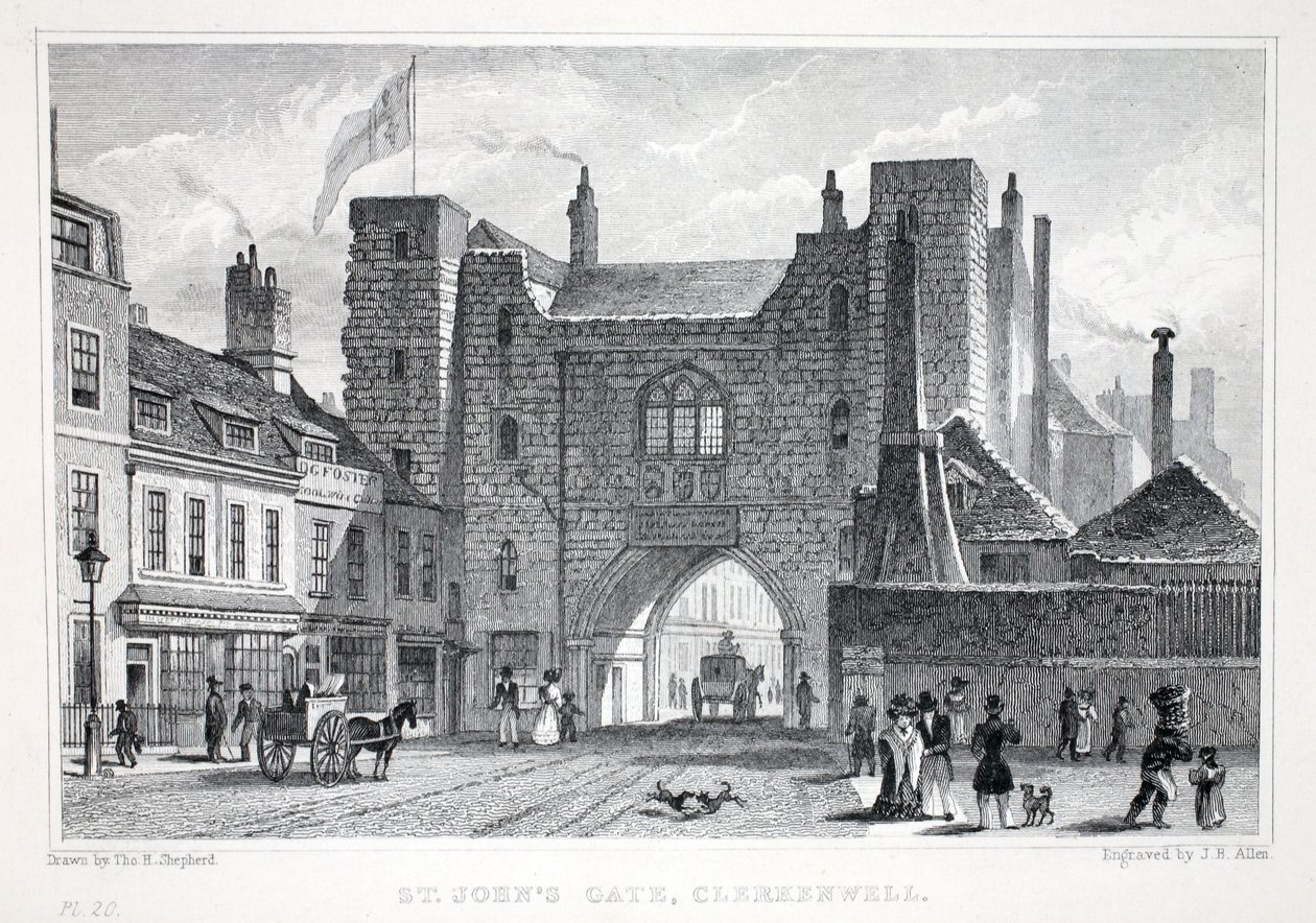 St Johns Gate, Clerkenwell, från puben "London and it