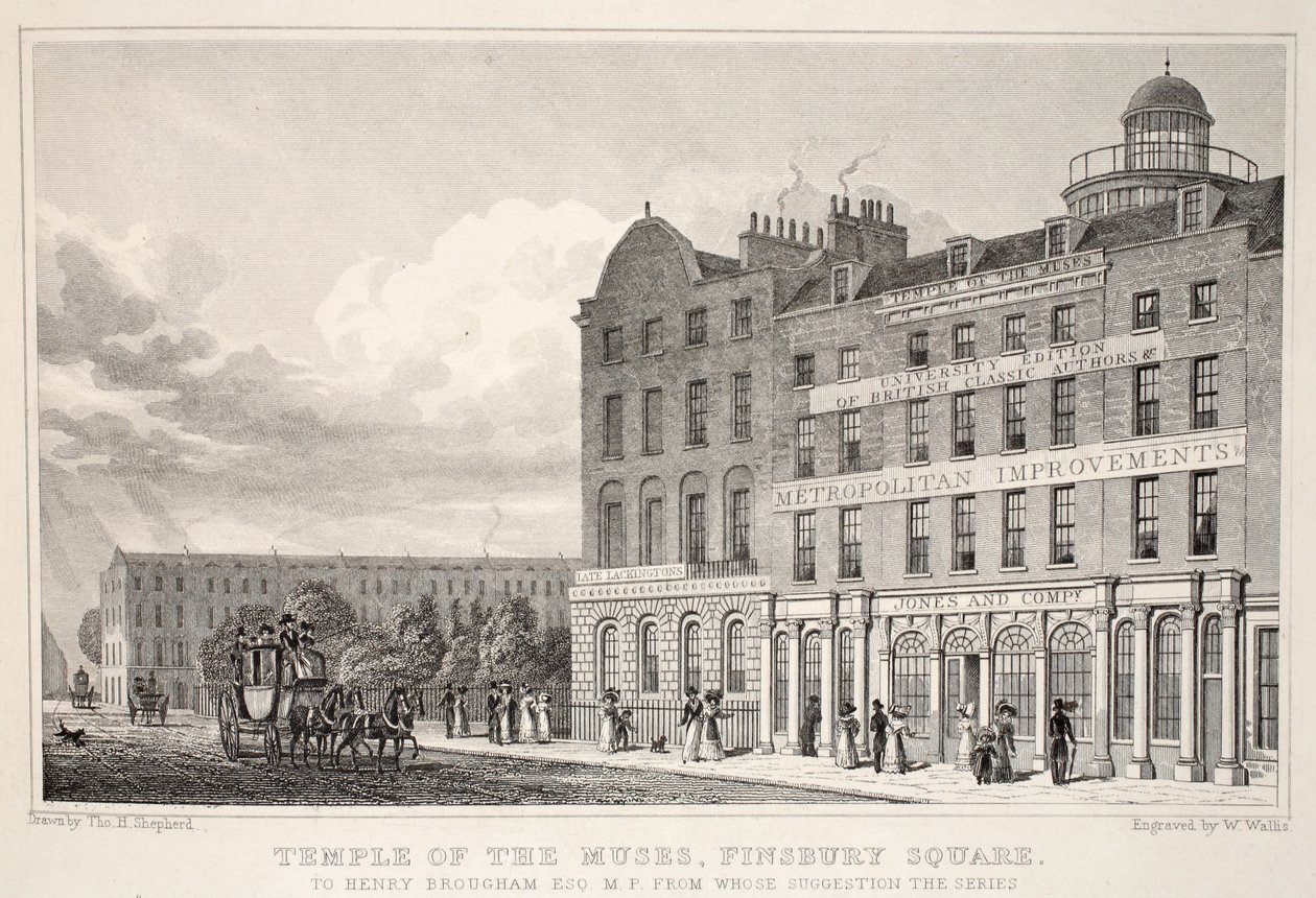 Temple of the Muses, Finsbury Square, från puben "London and it