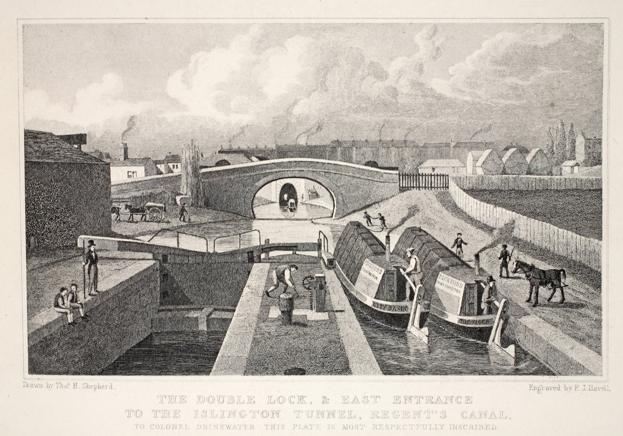The Double Dock och East Entrance till Islington Tunnel, Regent
