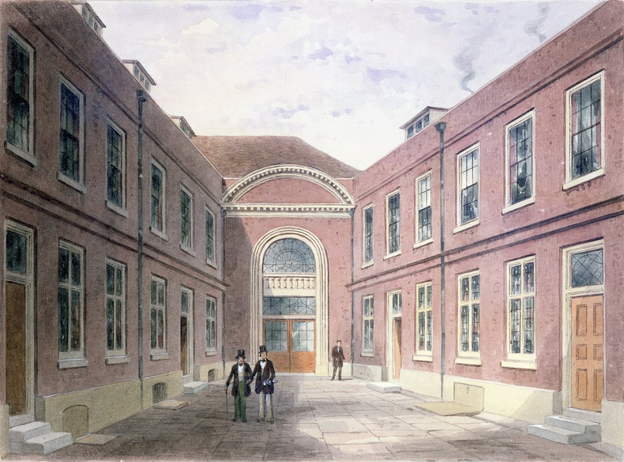 Den inre domstolen i Girdlers Hall Basinghall Street, 1853 av Thomas Hosmer Shepherd