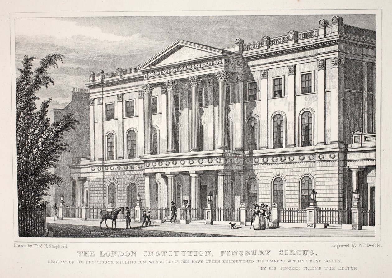 The London Institution, Finsbury Circus, från "London and it