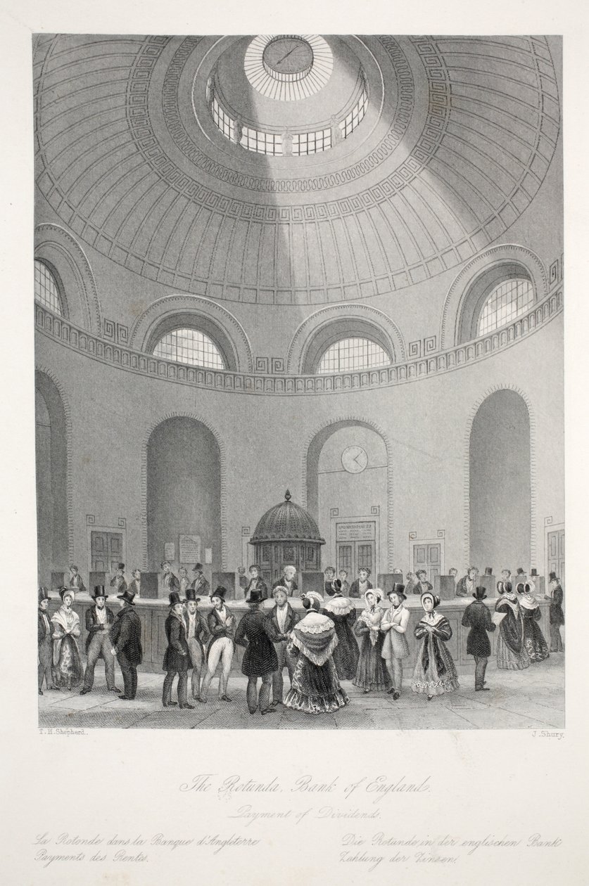 Rotundan på Bank of England, från puben 