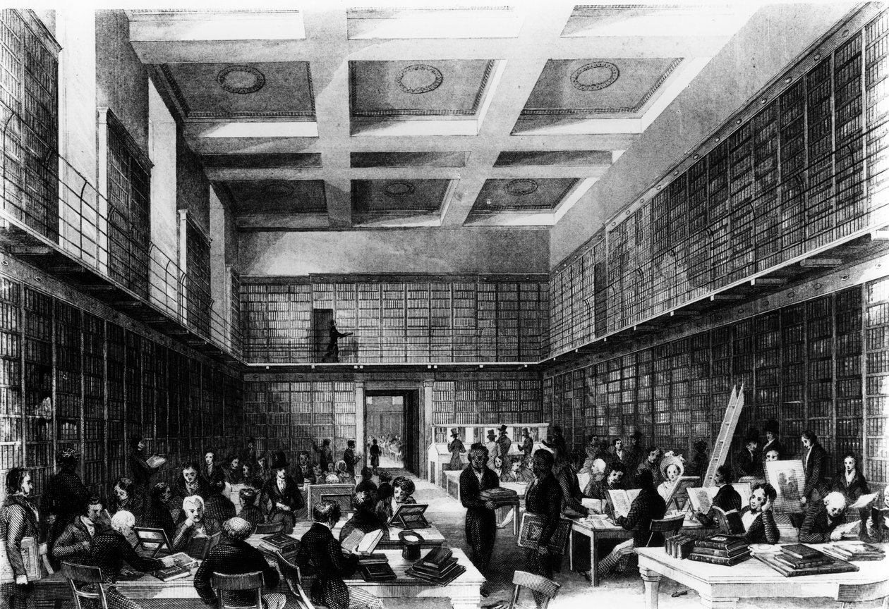 The Sixth Reading Room of the British Museum, publicerad i 