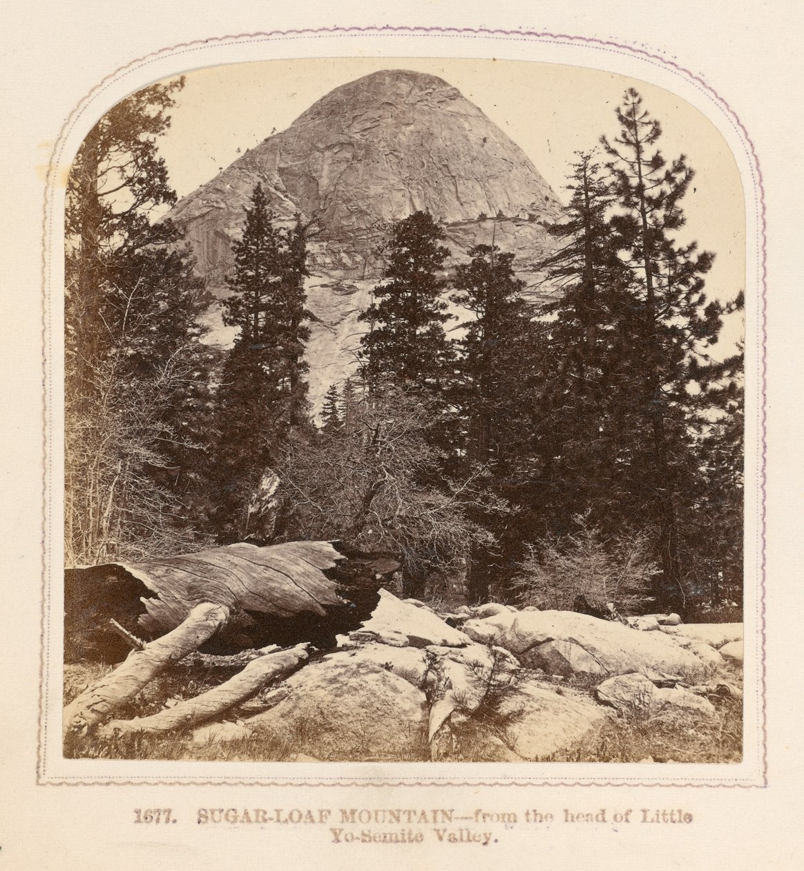 Sugar-Loaf Mountain - från början av Little Yo-Semite Valley av Thomas Houseworth