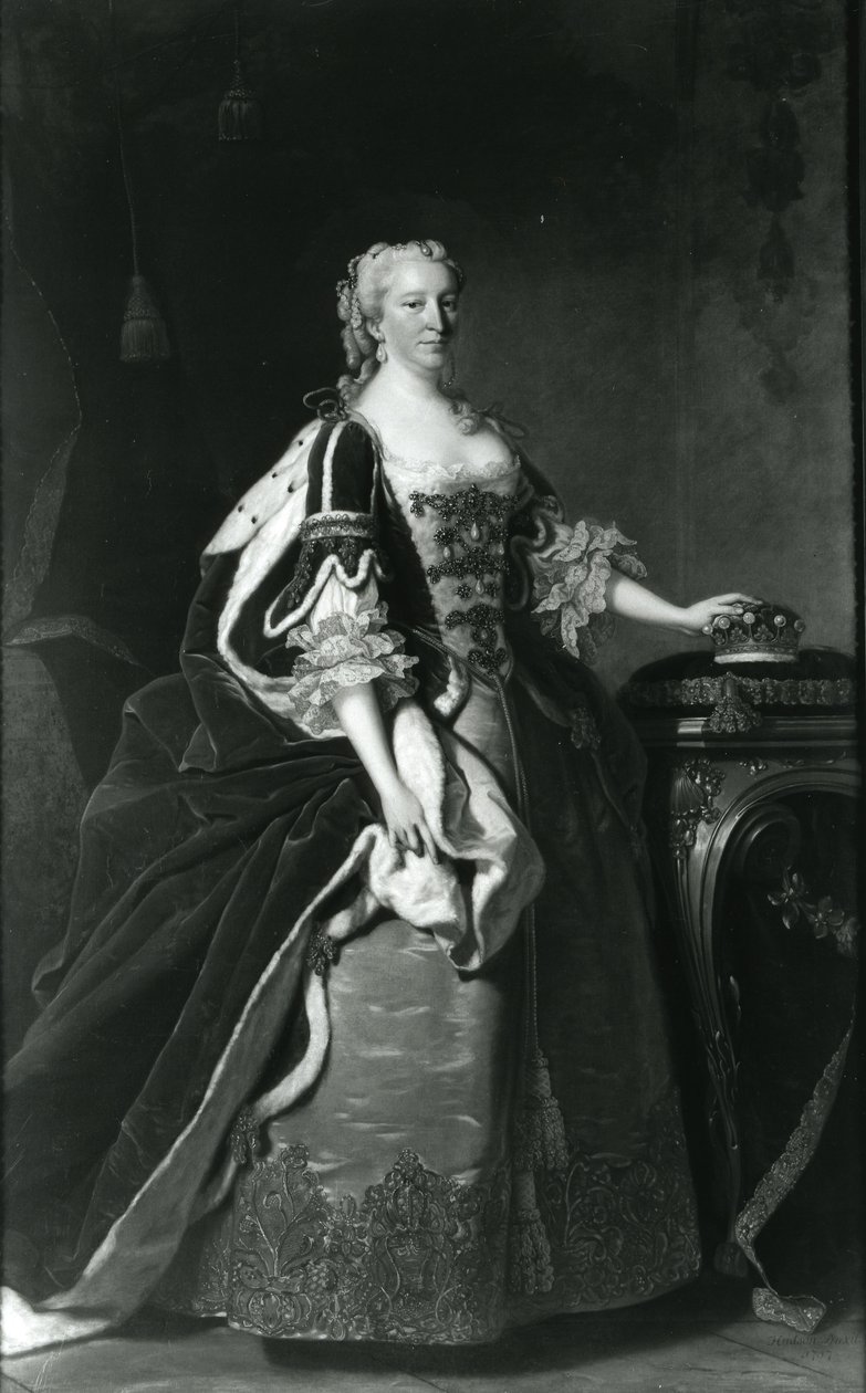 Porträtt av Lady Elizabeth Percy, grevinna av Northumberland av Thomas Hudson