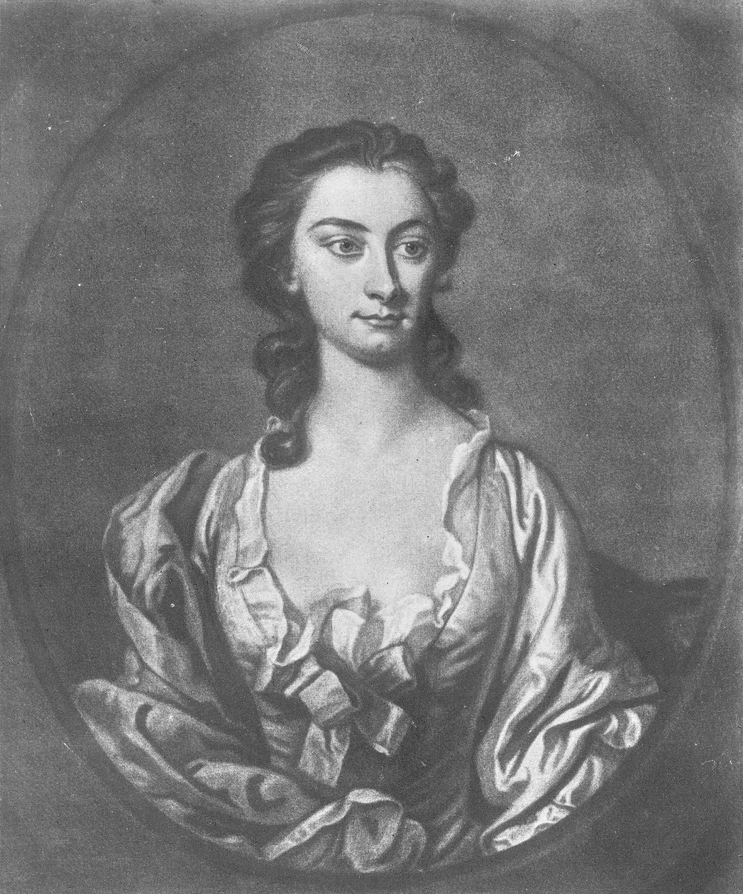 Porträtt av Mrs Cibber (1714-66), skådespelerska och sångerska, graverad av John Faber (1684-1756), 1746 av Thomas Hudson