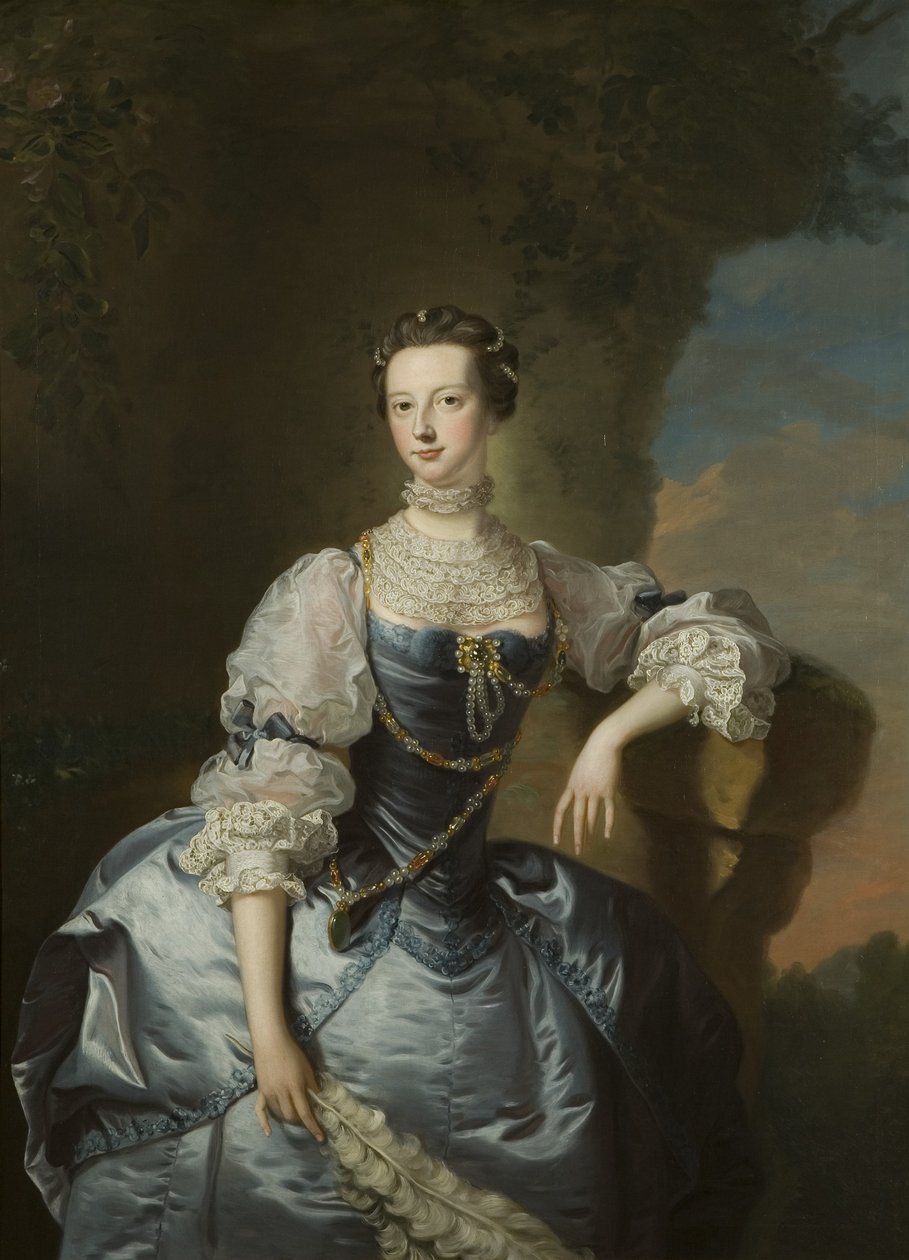 Porträtt av fru Emma Harvey av Thomas Hudson