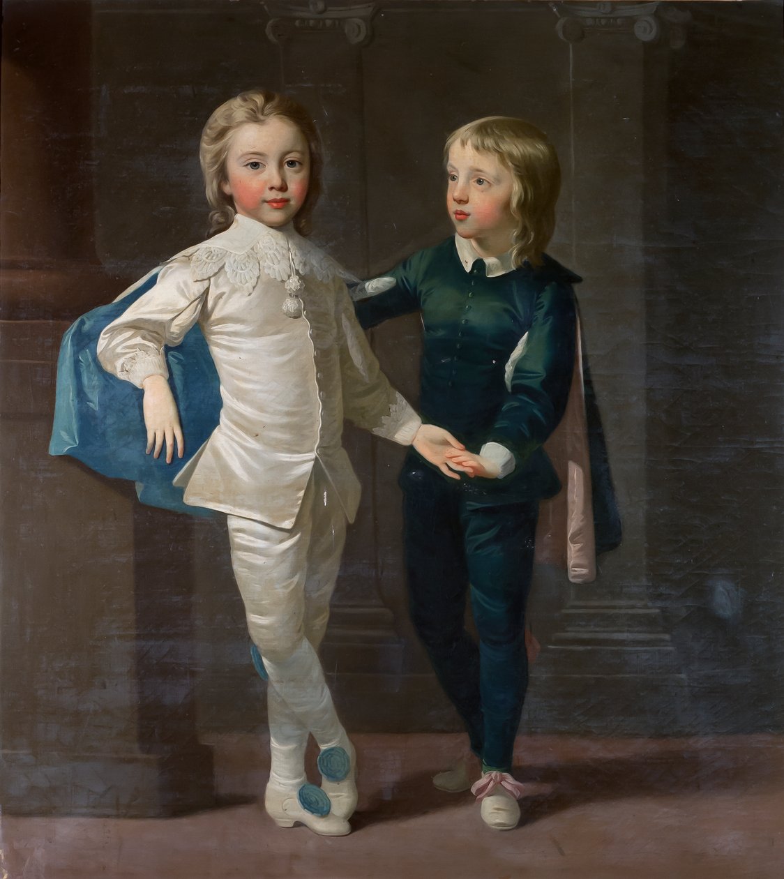 Sir Edward Hulse, 3:e baronet och hans bror Samuel Hulse, ca 1758 av Thomas Hudson