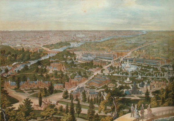 Fågelperspektiv av Centennial, Philadelphia av Thomas Hunter